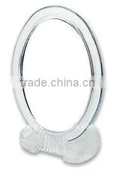 Plastic cheap desktop & transparent cosmetic Mirror