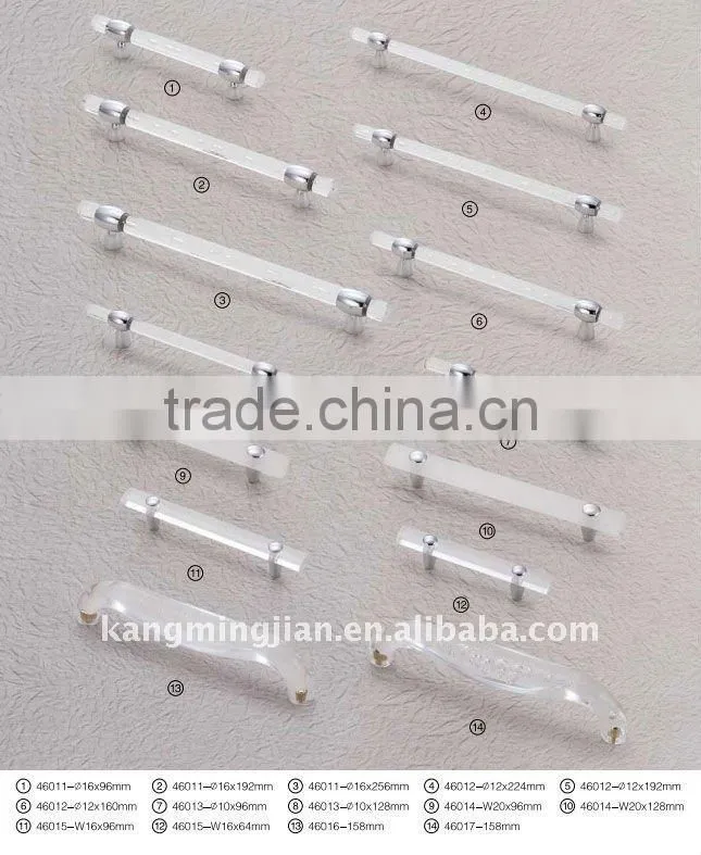 transparent handle and knob