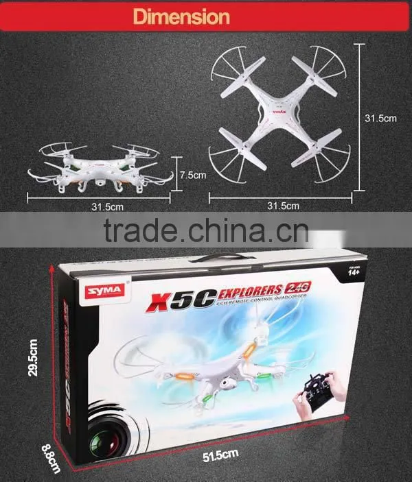 Syma X5C 2.4G Lily Camera Drone 4k with 2 millions pixels
