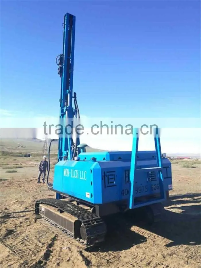 Solar post ramming piling machine for solar power plant project