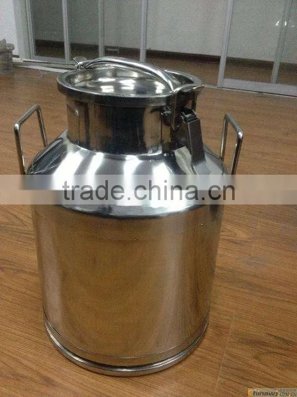 High quality mirror polished food sanitary 304 stainless steel milk can