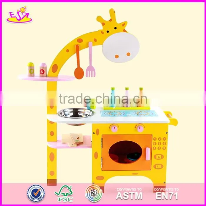 2017 New design pretend play toy wooden play makeup W08H070