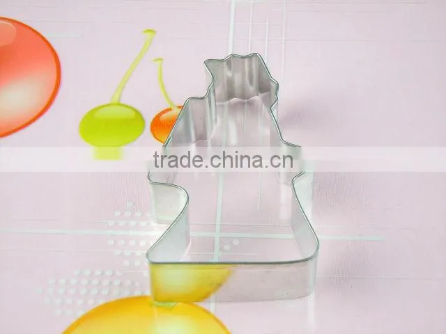 plastic Christmas Cookie Cutter/6pcs eco-friendly color cookie cutter