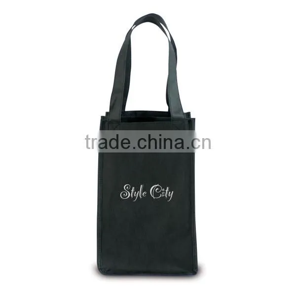 High Quality Non-Woven 4-Bottle Wine Tote