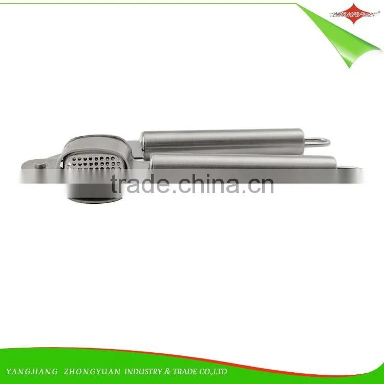 ZY-A2192 food grade manual stainless steel garlic press as seen on tv