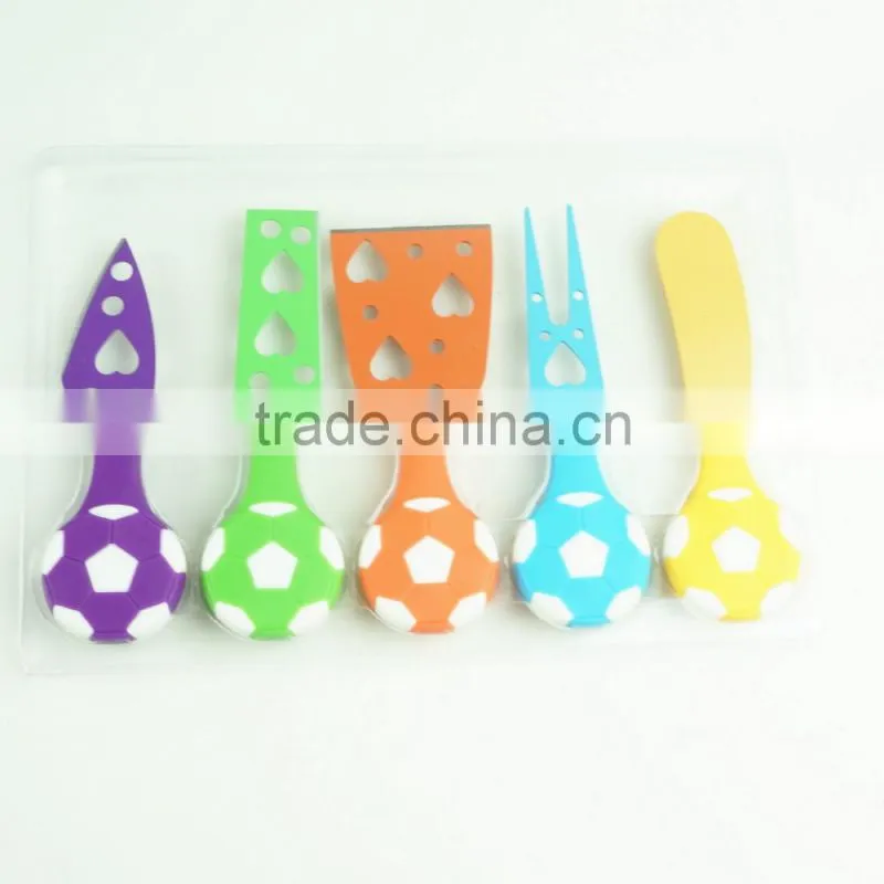 42198 5 Pieces Set Cheese Knives Steel Stainless Cheese Slicer Cheese Cutter