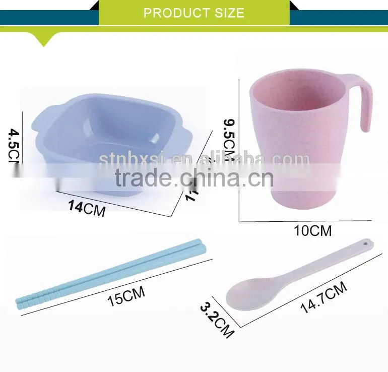 New Material Wheat Straw Packing Cup and Bowl Tableware Production