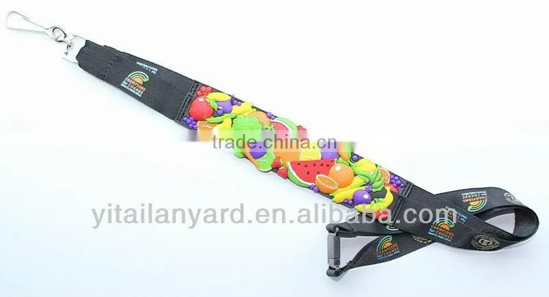 new unique fashion custom mobile phone soft PVC lanyard no minimum order