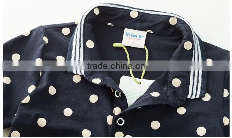 High quality dots printed cotton t-shirt for chirlden