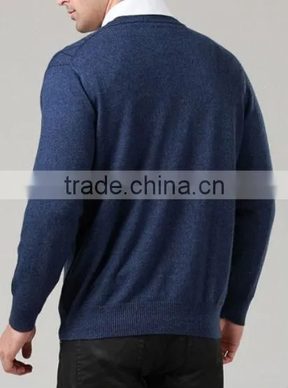 Manufacturers of men's business cashmere V-neck pullover