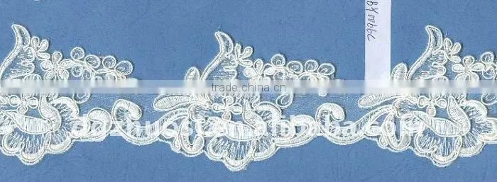Fashion eco-friendly coral lace fabric