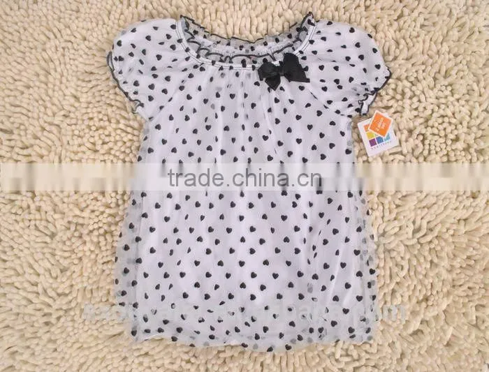 export surplus stock garments girls clothes kid's summer wear T-shirts