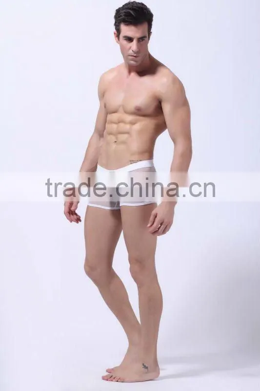 2012sexy color matching boxer shorts for men ,high quality and transparent boxer shorts