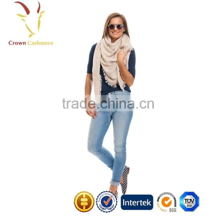 Various Pattern Cashmere Scarf Womens Skinny Snood Scarf