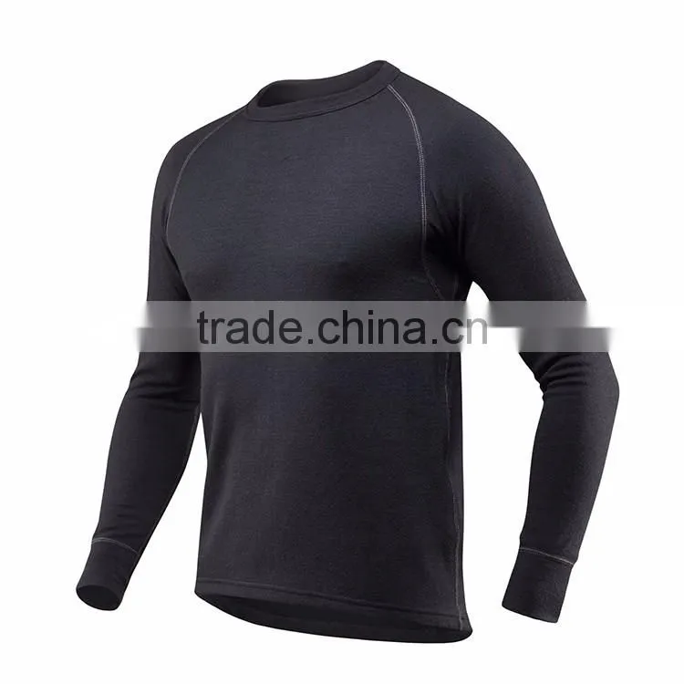 2017 China Custom sports wear men antibacterial long sleeve t shirt for running wear