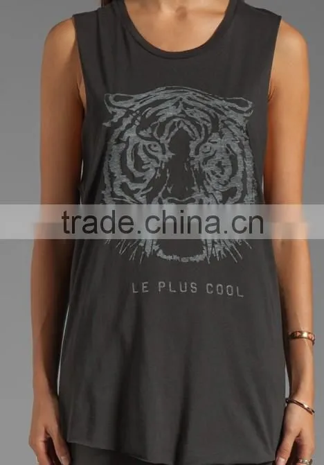 custom size tank top in black