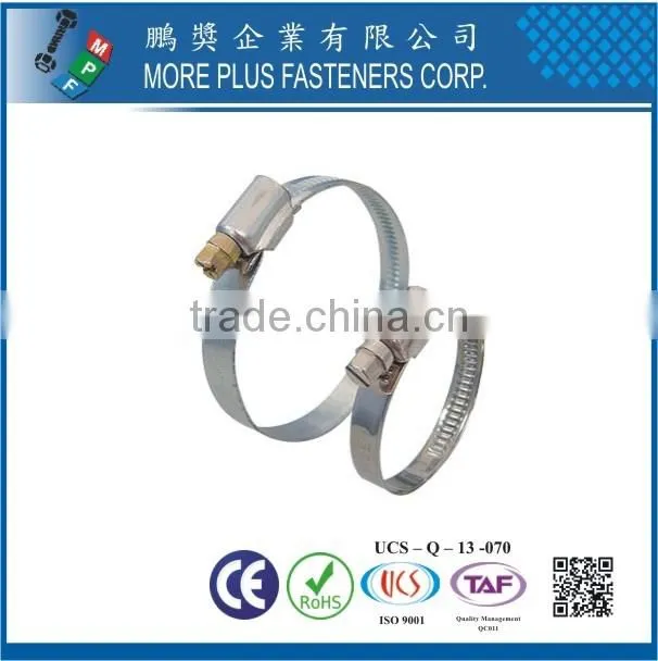 Made in Taiwan Metal Black 1/2 Inch band Amercian Schlauchklemmen Hose Clamp