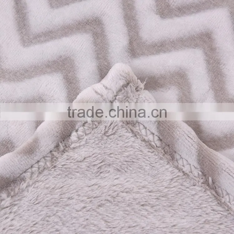 Gradient pattern super soft flannel fleece blanket