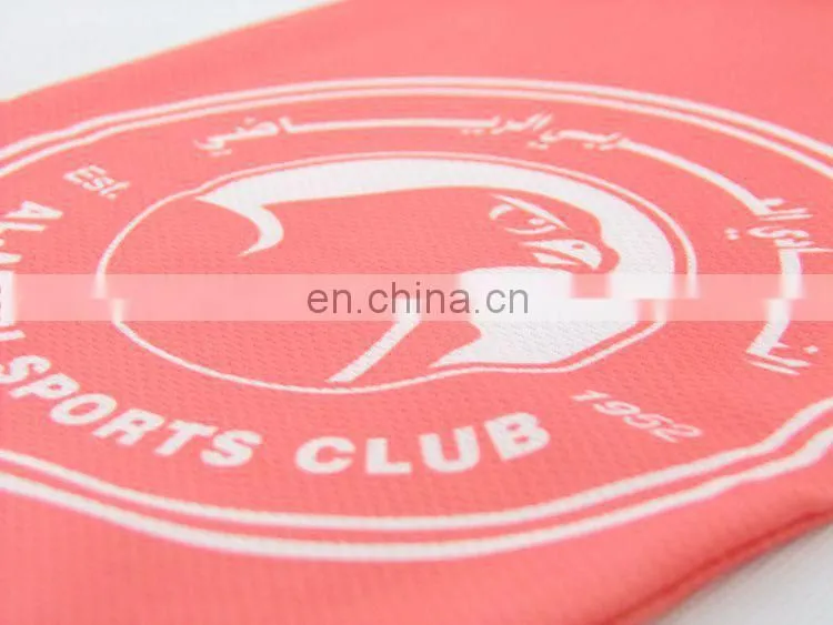 Sublimate printing knitted eyelet fabric fans scarf