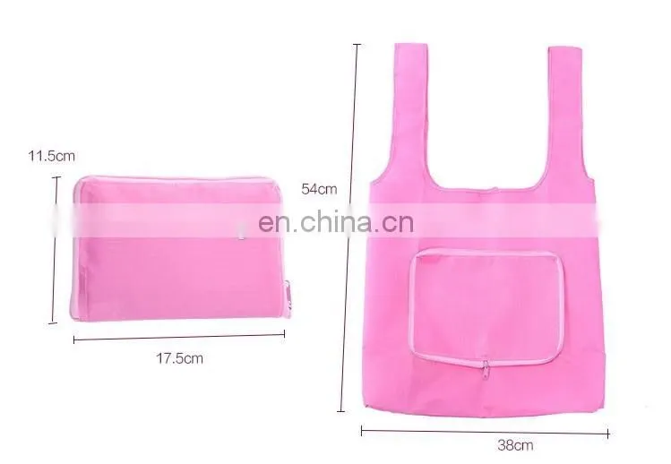 Wholesale customized tote bag folding shopping bag suppermarket shopping bag portable 2017