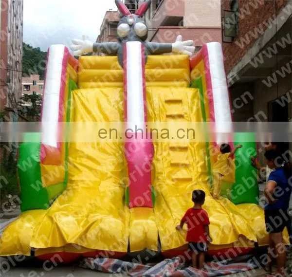 Giant inflatable car slide