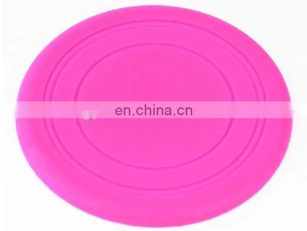 2014 Super Soft Colorful Rubber Frisbee Eco-friendly Material Training Dog toy
