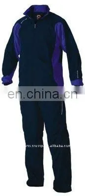 Blue polyester jogging suit