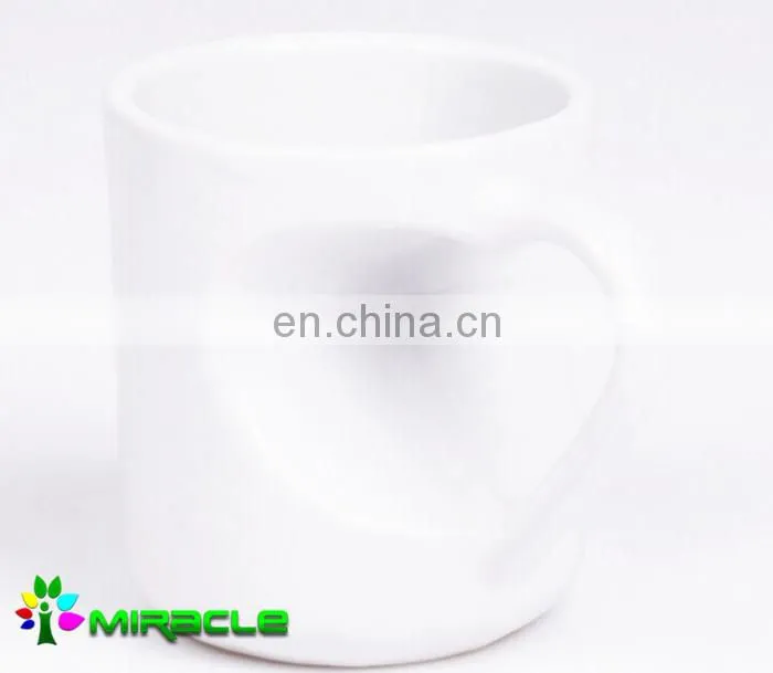 Fashion Lover Ceramic Type Heart Shape Sublimation Photo Mug