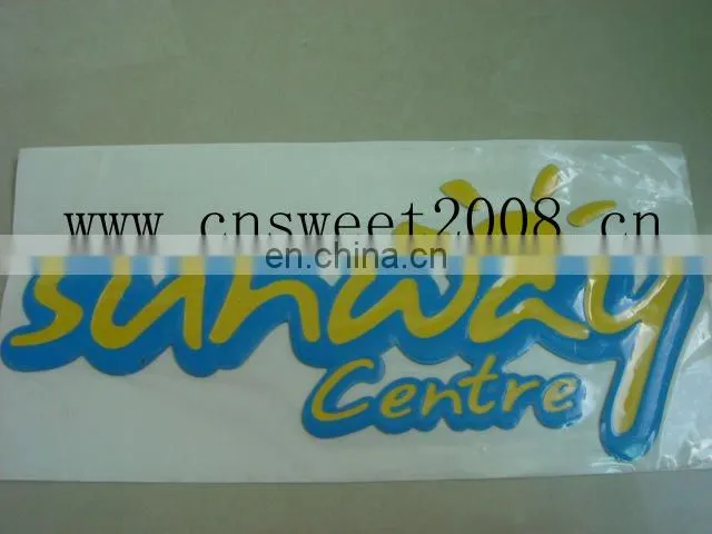 advertisment and promotional gift gel-metal sticker