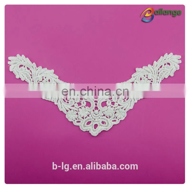 Bailange neck design white color cotton ladies stylish band neck design