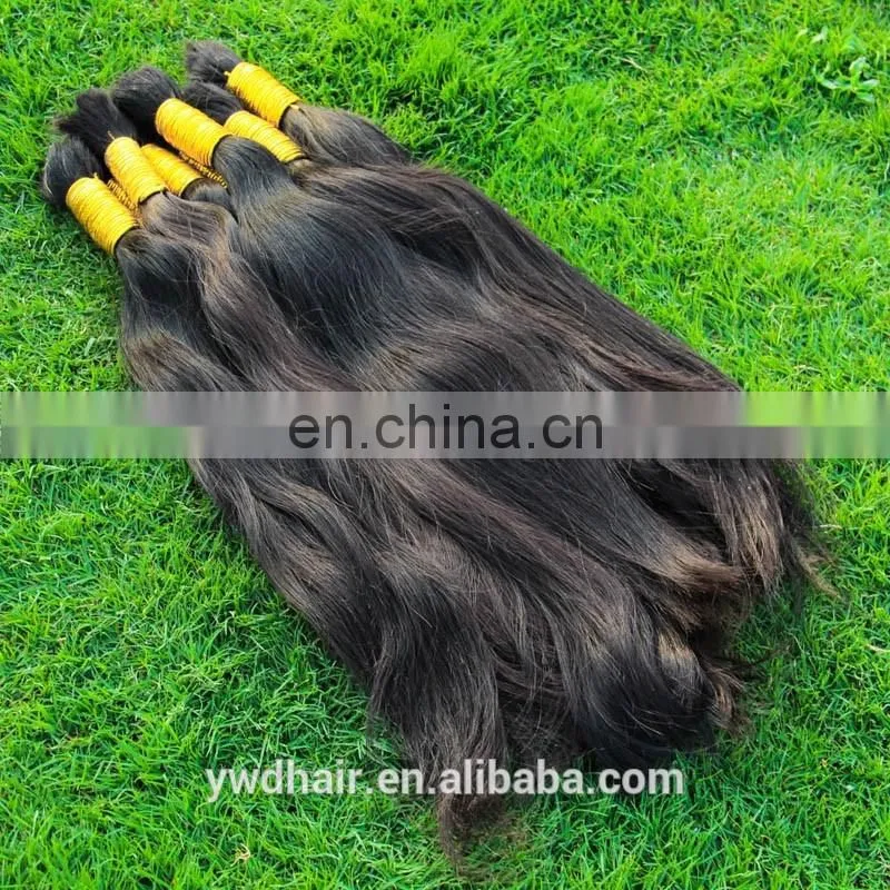 8A 1kg unprocessed 100% virgin brazilian human hair virgin bulk hair ponytail natural human hair