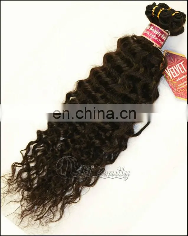 hot heads weaves light brown indian remy deep curly hair weave