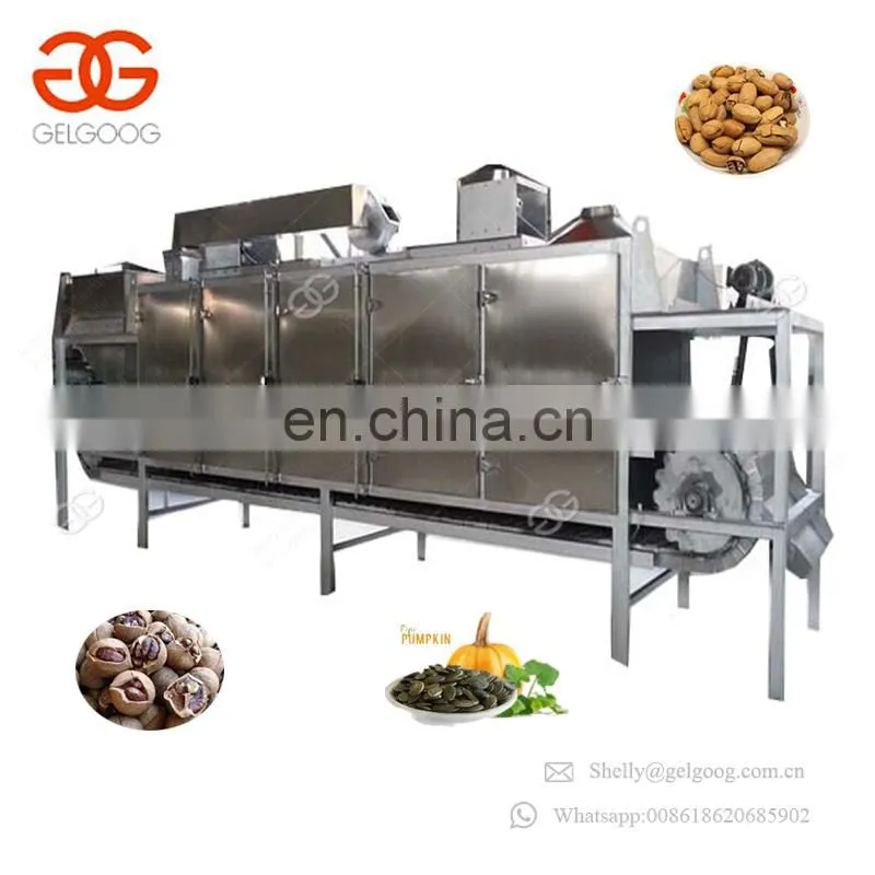 Pistachio Nut Peanut Sesame Barley Chickpea Flax Seed Roaster Pumpkin Seeds Roasting Machine Line For Sale