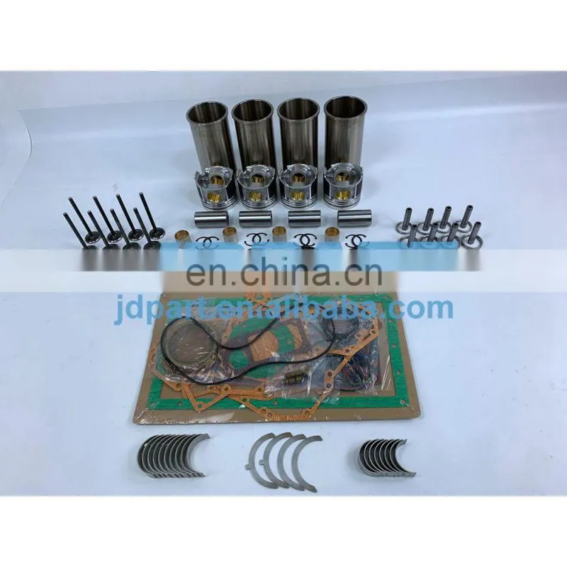 K4A Rebuild Kit With Piston Ring Liner Cylinder Gasket Engine Valves Bearings Set For Mitsubishi