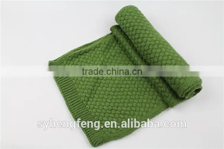 Fashionable women scarf hat and gloves knitted set