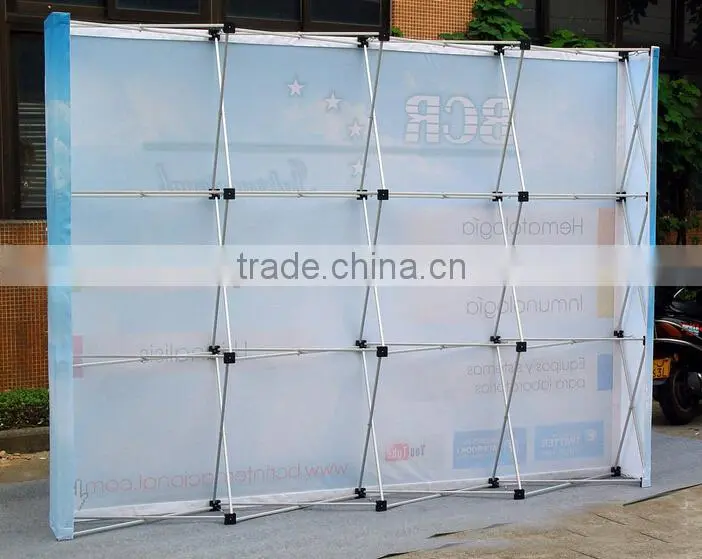 dye sublimation velcro pop up stand for exihinition