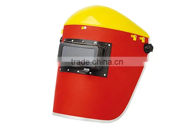 red paper safety welding mask, welding helmet and cutting helmet made in china WM067