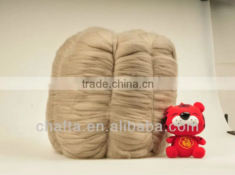100% worsted combed camel tops