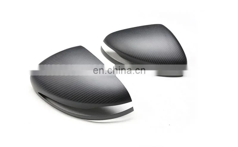 Matt black dry carbon fiber mirror cover for Mercedes GLC class W253 S class W222 C class W205 E class W213 W238