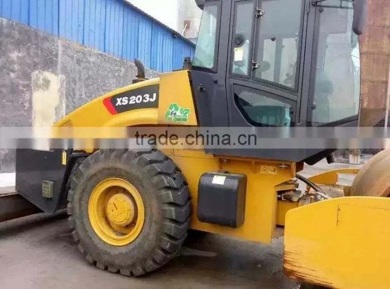 USED XCMG ROAD ROLLER 20 TON VIBRATORY ROAD ROLLER XS203J, 2014 MADE