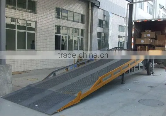 8T Mobile hydraulic yard ramp/loading dock ramp leveler
