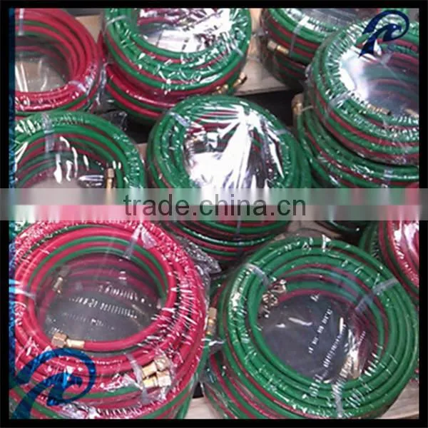 ID1/4'' x100FT BS EN559 Rubber twin Line welding hose with adapters for gas welding, cutting