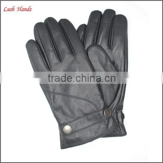 Boys fashion dress gloves with genuine leather belts