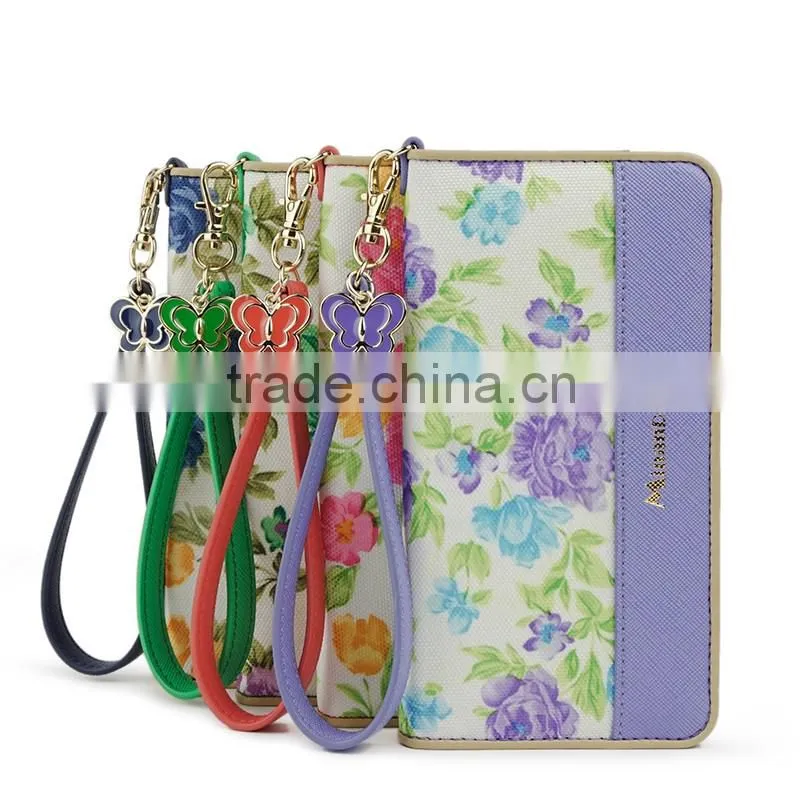 Two-Tone Color PU Leather Cell Phone/Mobile Phone Case/Booklet for iPhone 6/6plus for Lady/Female