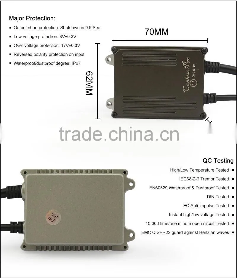 High quality Canbus HID ballast 35w hid ballast repair kit