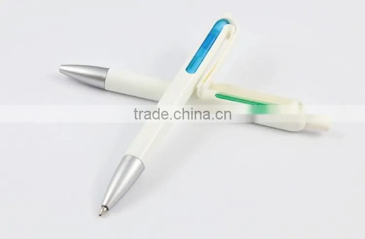 Hot selling wholesale ingenious creative economical classic modern white parker plastic gift pen