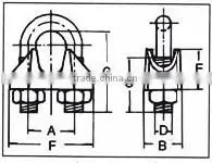 wire rope accessories din1142 cable clip