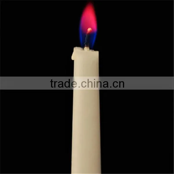 color flame taper candle