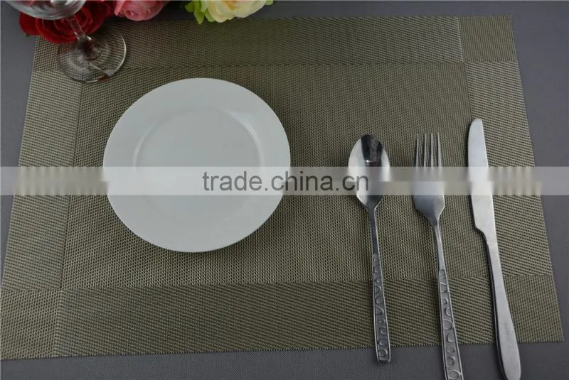 new arrival table decoration PVC mat frame series dark green dining table floor mat 45*30cm