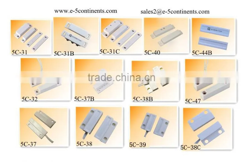 E-5continents 5C-40 NC or NO type of magnetic switch for wooden door or window ABS case
